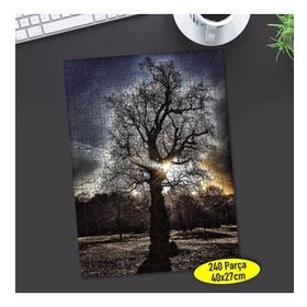 347171504 Gün Batımı Ağaç Silüeti 240 Parça Puzzle Yapboz