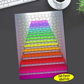 34805800 Renkli Merdiven Basamakları 240 Parça Puzzle Yapboz