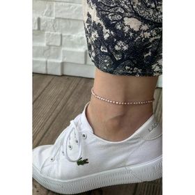 3,5 mm Pembe Çıtır Doğal İnci Halhal
