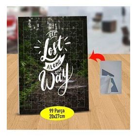 3505 Get Lost Along The Way Yazılı 99 Parça Puzzle Yapboz Tablo