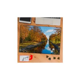 35414 Sonbaharda Orman Ve Nehir 240 Parça Puzzle Yapboz Tablo