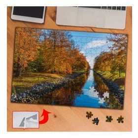 35414 Sonbaharda Orman Ve Nehir 240 Parça Puzzle Yapboz Tablo