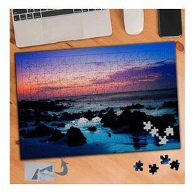 356 Denizdeki Küçük Kayalıklar Doğa 240 Parça Puzzle Yapboz Tablo