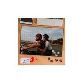 357 Gün Batımında Motorlu Çift 240 Parça Puzzle Yapboz Tablo