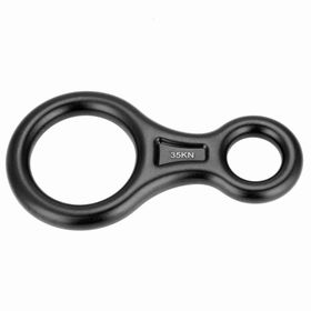 35KN Black Alüminyum Tırmanma Rappel 8 Halkası İniş & Emniyet Malzemesi