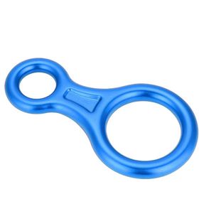 35KN Blue Alüminyum Tırmanma Rappel 8 Halkası İniş & Emniyet Malzemesi