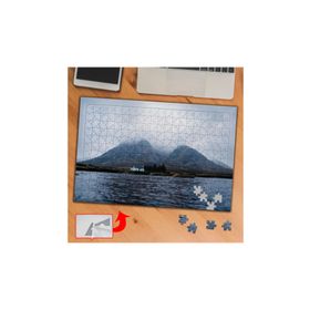 3616 Dağlar Küçük Evler Deniz 240 Parça Puzzle Yapboz Tablo