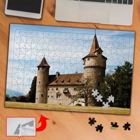 36211 Arazideki Taştan Şato Doğa 240 Parça Puzzle Yapboz Tablo