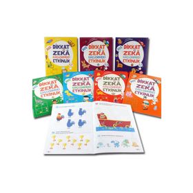 365 Dikkat Ve Zeka Güçlendirici Etkinlikler Seti 8 Kitap 3-6 Yaş Çocuklar İçin - Kolektif