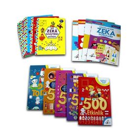 365 Zeka Geliştirici Aktivite Seti 8 Kitap 4 Yaş Ve Üzeri Çocuklar İçin - Kolektif