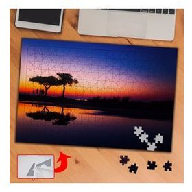 3658 Gökkuşaklı Gökyüzü Ağaç 240 Parça Puzzle Yapboz Tablo