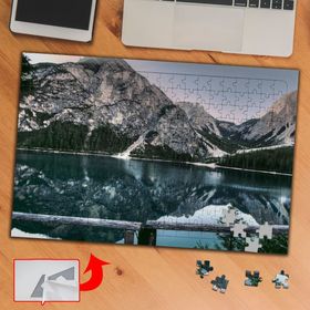 3659 Dağ Manzarası Göl 240 Parça Puzzle Yapboz Tablo