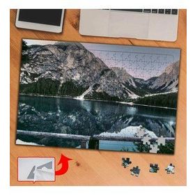 3659 Dağ Manzarası Göl 240 Parça Puzzle Yapboz Tablo