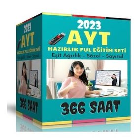 366 Saat Anlatım 2023 AYT Ful Hazırlık Görüntülü Eğitim Seti