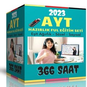366 Saat Anlatım 2023 AYT Ful Hazırlık Görüntülü Eğitim Seti