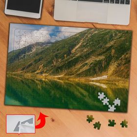 3660 Yeşil Dağ Yansımalı Gölet 240 Parça Puzzle Yapboz Tablo