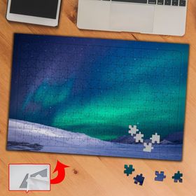 3666 Gökyüzünde Kuzey Işıkları 240 Parça Puzzle Yapboz Tablo
