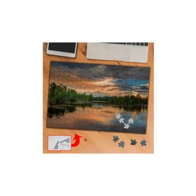 3668 Gün Batımı Eşliğinde Göl 240 Parça Puzzle Yapboz Tablo