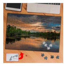 3668 Gün Batımı Eşliğinde Göl 240 Parça Puzzle Yapboz Tablo