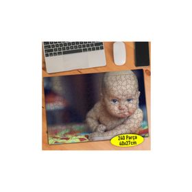 367026 Komik Surat İfadeli Sevimli Bebek 240 Parça Puzzle Yapboz