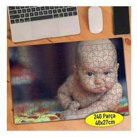 367026 Komik Surat İfadeli Sevimli Bebek 240 Parça Puzzle Yapboz