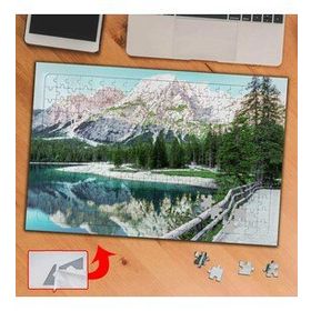 3672 Buzul Dağlar Ve Ağaçlar 240 Parça Puzzle Yapboz Tablo