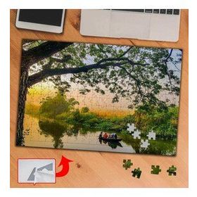 3673 Ağaçların Altında Sandal Turu 240 Parça Puzzle Yapboz Tablo