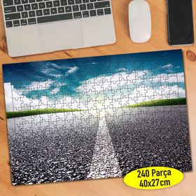 36836829 Uzayan Şeritli Yol Manzarası 240 Parça Puzzle Yapboz