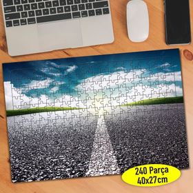 36836829 Uzayan Şeritli Yol Manzarası 240 Parça Puzzle Yapboz