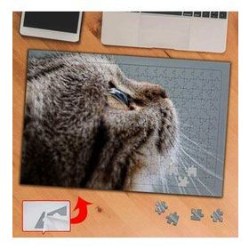 3684 Gökyüzüne Bakan Tatlı Kedi 240 Parça Puzzle Yapboz Tablo
