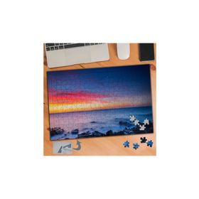 369 Sisli Deniz Kızıl Gök Manzarası 240 Parça Puzzle Yapboz Tablo