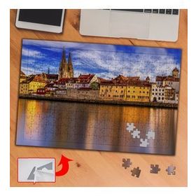 3692 Nehir Kenarında Renkli Evler 240 Parça Puzzle Yapboz Tablo