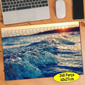 3693354 Gün Batımında Deniz Manzarası 240 Parça Puzzle Yapboz