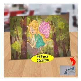 36E0 Yeşil Ağaçlar Arasında Peri Kızı 99 Parça Puzzle Yapboz Tablo