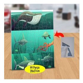 37 Denizdeki Sevimli Balıklar 99 Parça Puzzle Yapboz Tablo