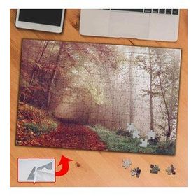 3709 Kırmızı Yapraklı Ağaç Yolu 240 Parça Puzzle Yapboz Tablo