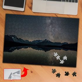 3711 Yıldızlı Galaksi Gökyüzü Doğa 240 Parça Puzzle Yapboz Tablo