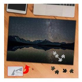 3711 Yıldızlı Galaksi Gökyüzü Doğa 240 Parça Puzzle Yapboz Tablo