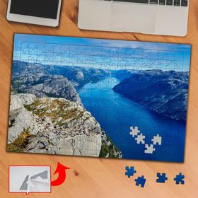 3714 Dağlar Arasında Baraj Doğa 240 Parça Puzzle Yapboz Tablo