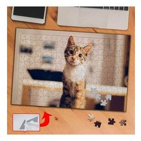 3715 Şaşkın Bakışlı Kedicik 240 Parça Puzzle Yapboz Tablo