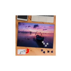 3734 Pembe Gökyüzü Sandal Deniz 240 Parça Puzzle Yapboz Tablo