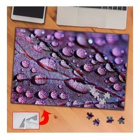 3743 Damlacıklı Mor Yaprak 240 Parça Puzzle Yapboz Tablo