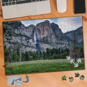 375 Dağ Çimenler Doğa 240 Parça Puzzle Yapboz Tablo