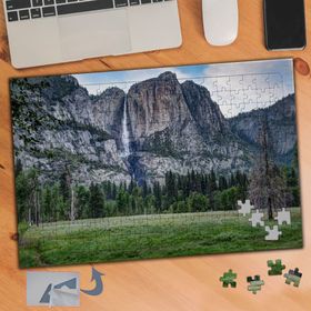 375 Dağ Çimenler Doğa 240 Parça Puzzle Yapboz Tablo