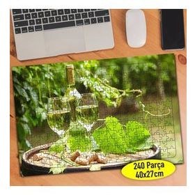 376205 Toskana İtalya Beyaz Üzüm Şarabı 240 Parça Puzzle Yapboz