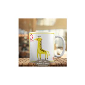 37625 Sevimli Hayvan Zürafa Giraffe Kupa Bardak