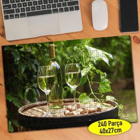 376250 Toskana İtalya Beyaz Üzüm Şarabı 240 Parça Puzzle Yapboz