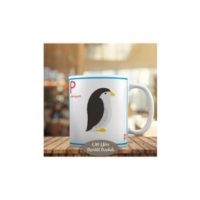 37626 Sevimli Hayvan Penguen Penquin Kupa Bardak
