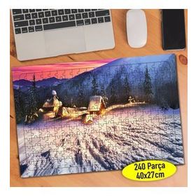 380259 Ukraynada Karlı Kış Manzarası 240 Parça Puzzle Yapboz