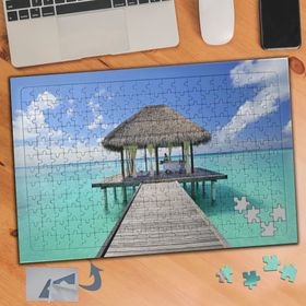 381 Maldivler Deniz İskele 240 Parça Puzzle Yapboz Tablo